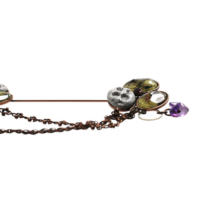 ハットピン ユリ アメジスト 紫 ハットピン