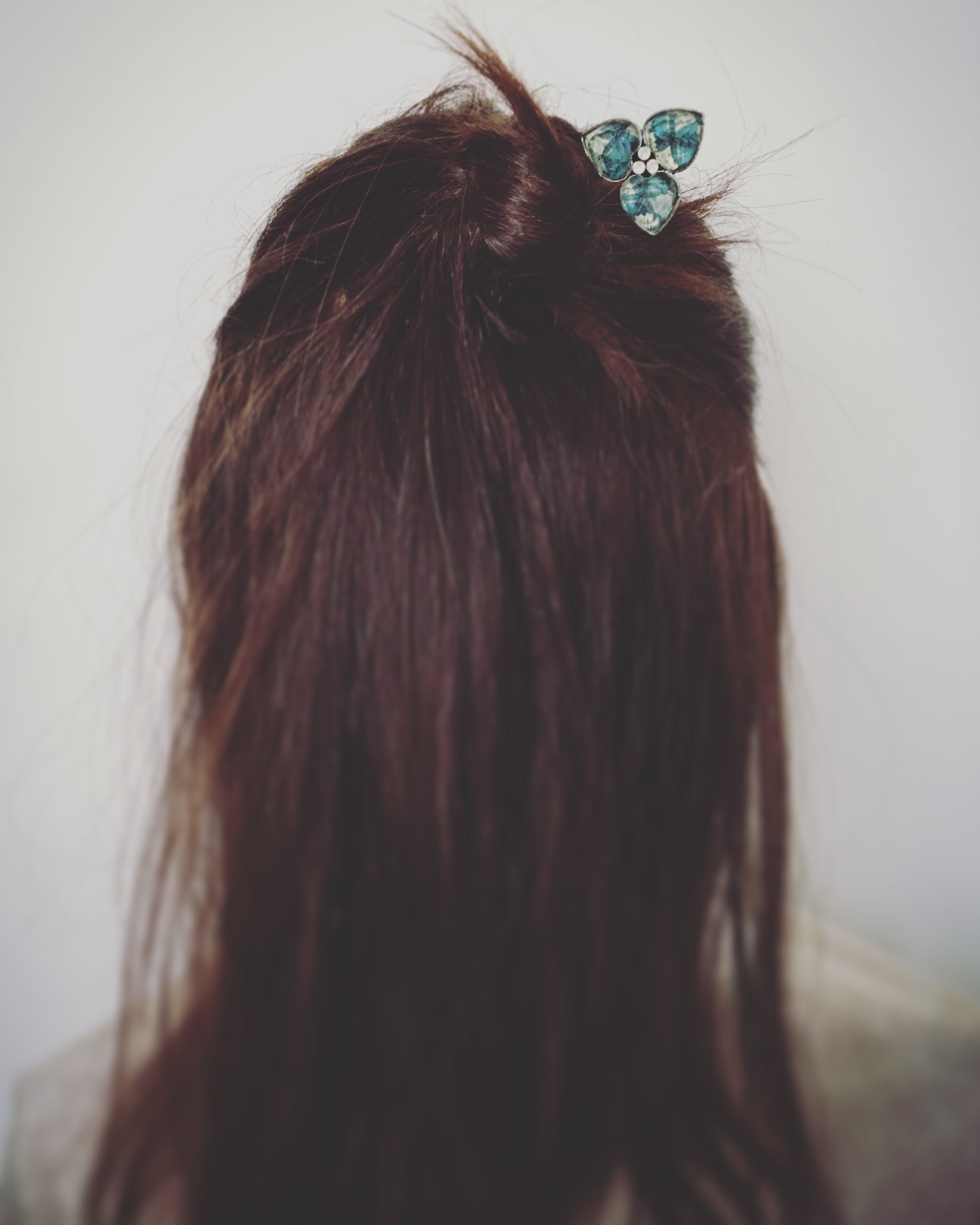 かんざしバレッタ マジェステ 紫 シルク かんざしバレッタ