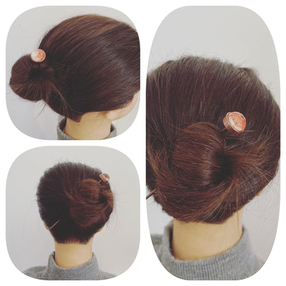 かんざし 水色 丸 イラスト TAMARUSAN