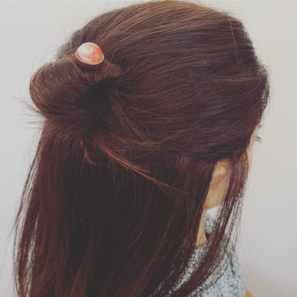 かんざし 水色 丸 イラスト TAMARUSAN