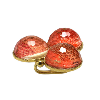 帯留め サーモンピンク 絵 金 TAMARUSAN