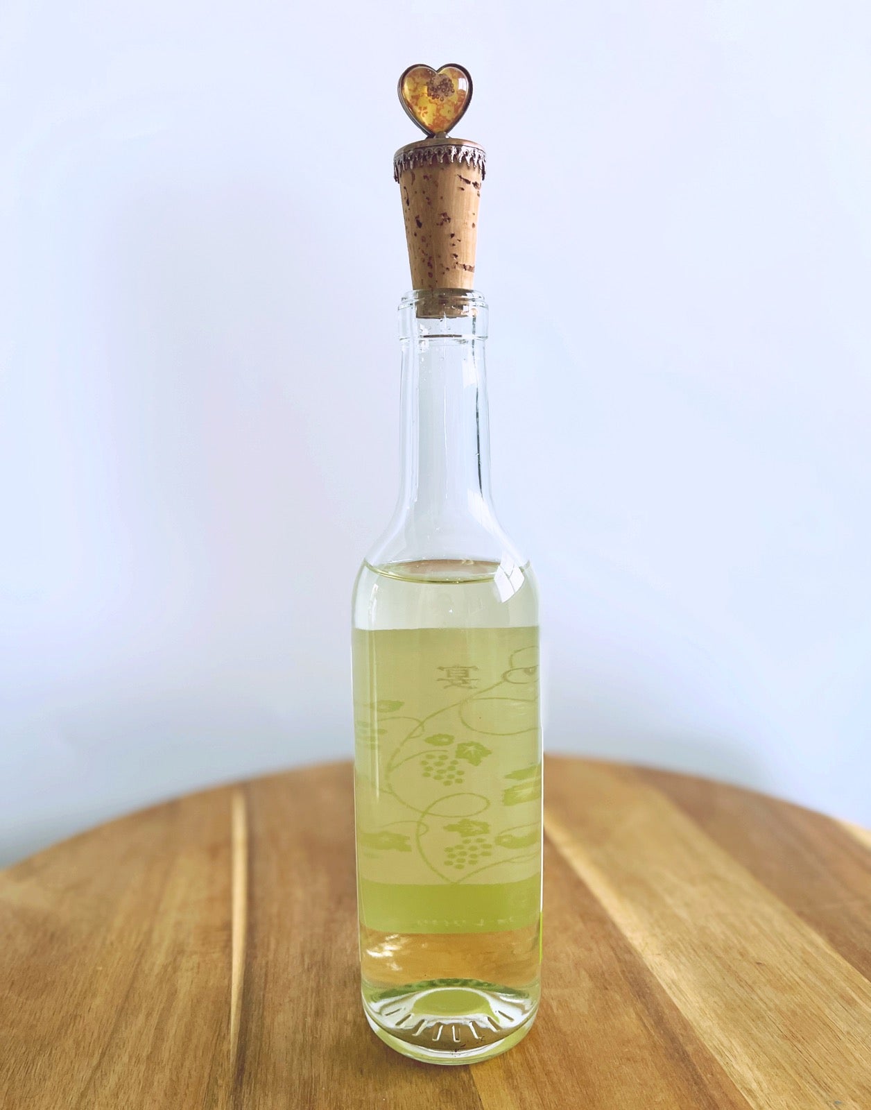 ワインコルク ハート 福梅 ピンク