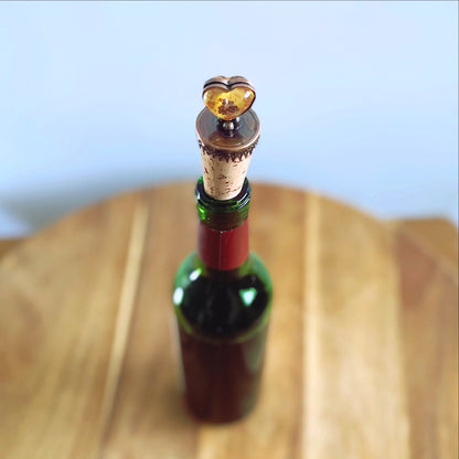 ワインコルク ハート 福梅 ピンク