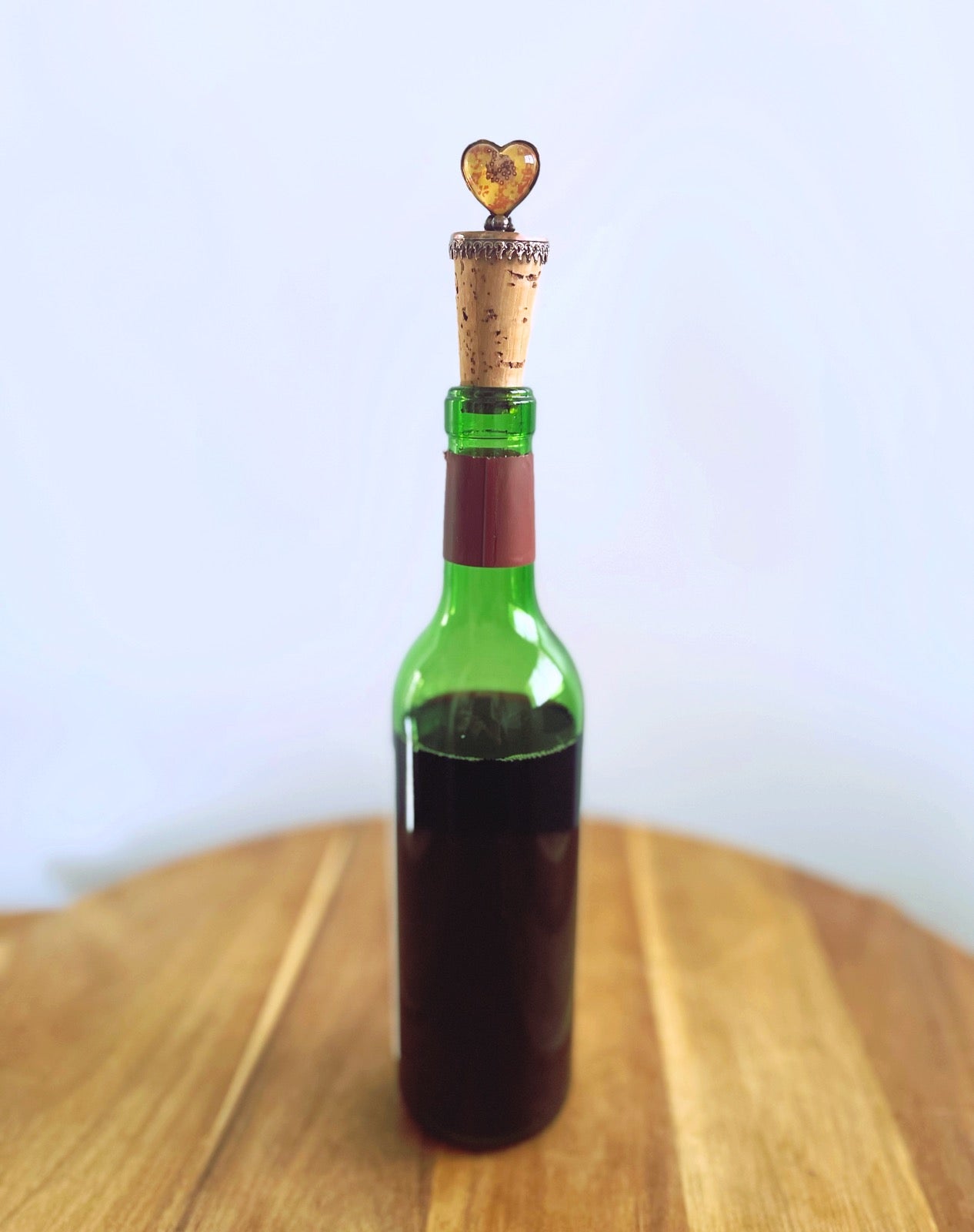 ワインコルク ハート 福梅 ピンク