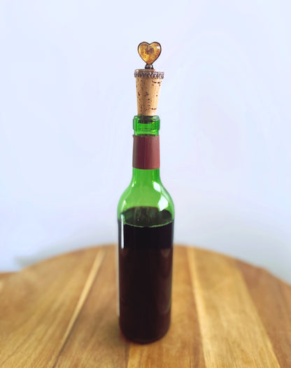 ワインコルク ハート 福梅 ピンク