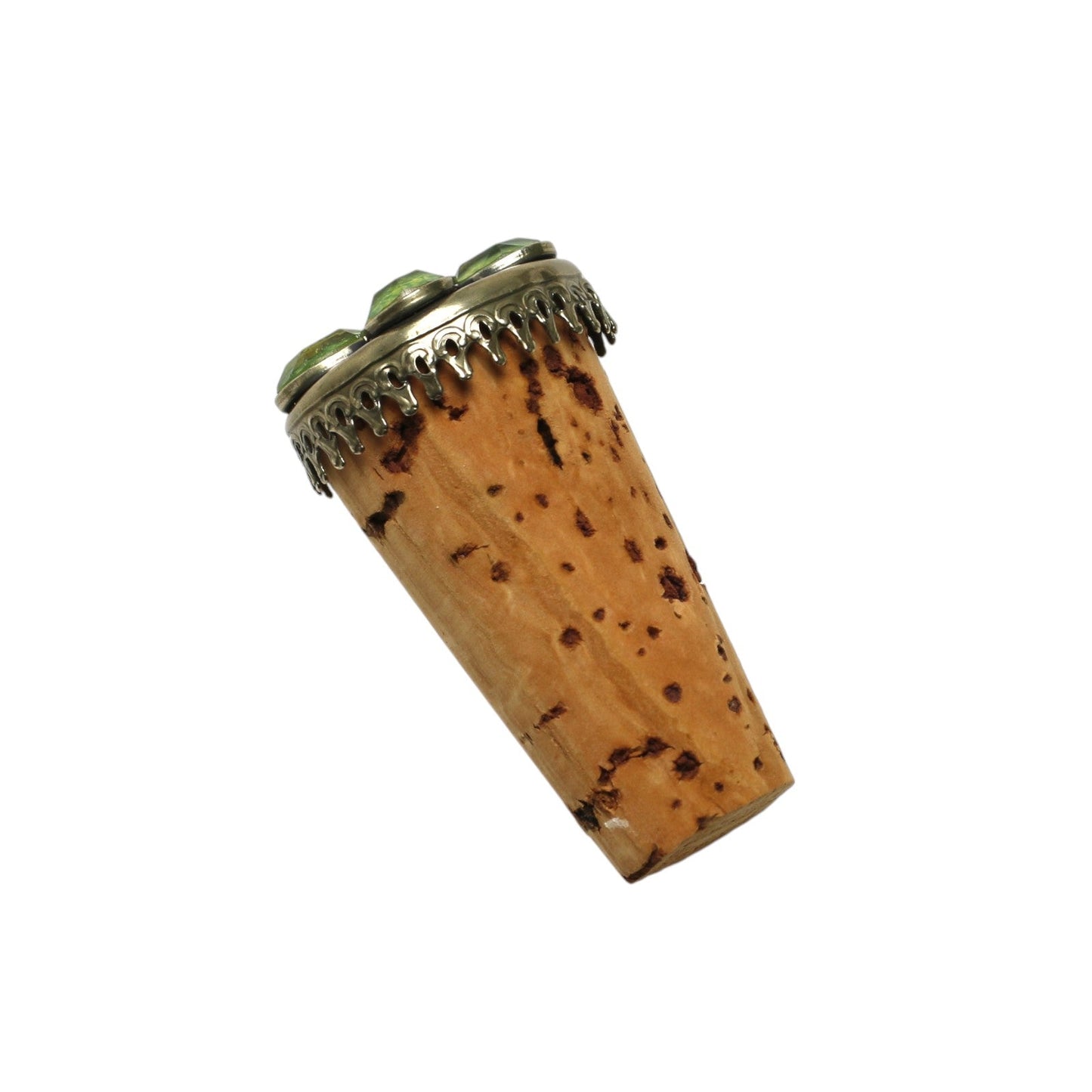 ワインコルク 花 黄緑 ユリ 雑貨