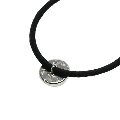 ヘアゴム シルバー925 丸 和柄 青海波 茶色 TAMARUSAN