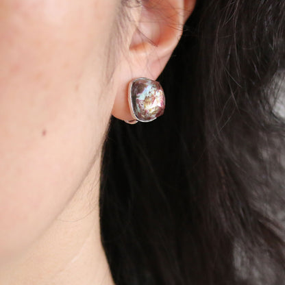 イヤリング 樹脂 ブルー 大地 シンプル TAMARUSAN