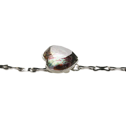 眼鏡チェーン ハート 青紫 ロジウム TAMARUSAN