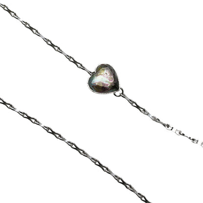 眼鏡チェーン ハート 青紫 ロジウム TAMARUSAN