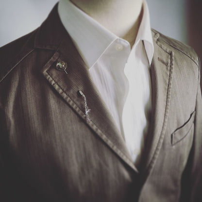 シンプルハットピン 青 アメジスト 男女兼用 TAMARUSAN