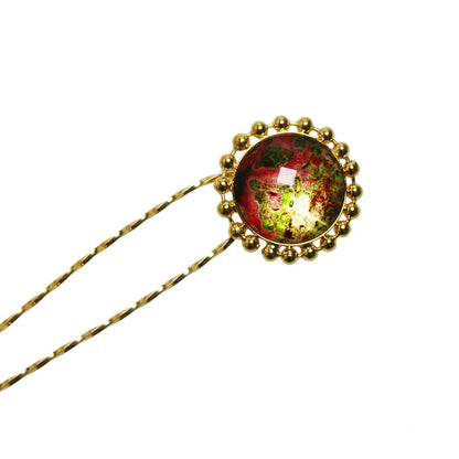 かんざし Uピン ヘアアクセサリー 赤 ヘアピン・かんざし