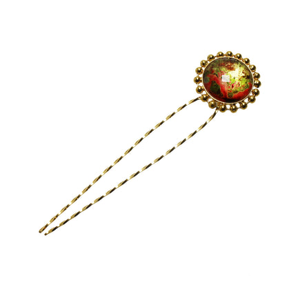 かんざし Uピン ヘアアクセサリー 赤 ヘアピン・かんざし