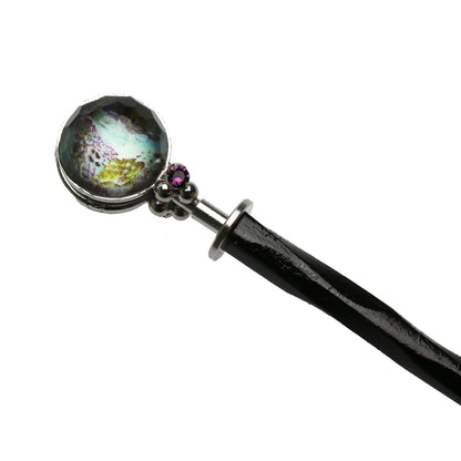 着せ替え 木製 玉かんざし青 和風 TAMARUSAN