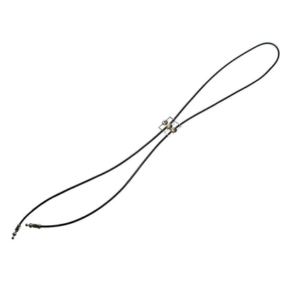 革紐ループタイ 青 クールビズ TAMARUSAN