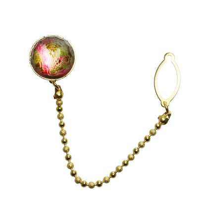 タイタックピン 赤 24k 丸 贈り物 TAMARUSAN