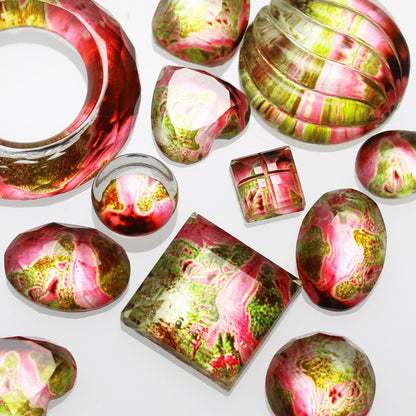 眼鏡ホルダー ネックレス ピンク ガーネット TAMARUSAN