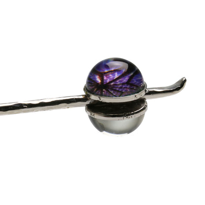 銀製かんざし シルバー925 麻の葉 青 TAMARUSAN