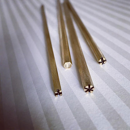 男のかんざし 真鍮 黒 TAMARUSAN