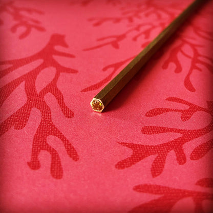 男のかんざし 真鍮 赤 TAMARUSAN