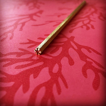 男のかんざし 真鍮 赤 TAMARUSAN