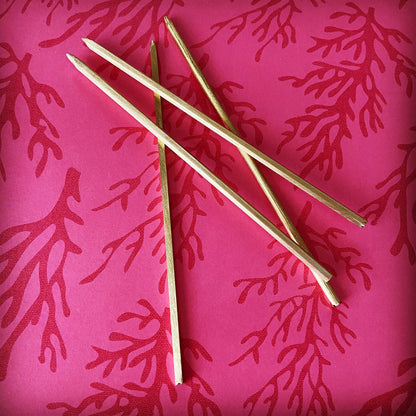 男のかんざし 真鍮 赤 TAMARUSAN