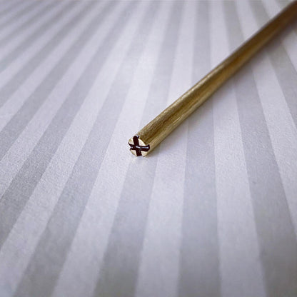 男のかんざし 真鍮 黒 TAMARUSAN