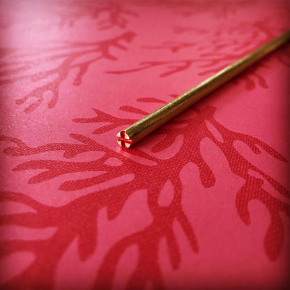 男のかんざし 真鍮 赤 TAMARUSAN