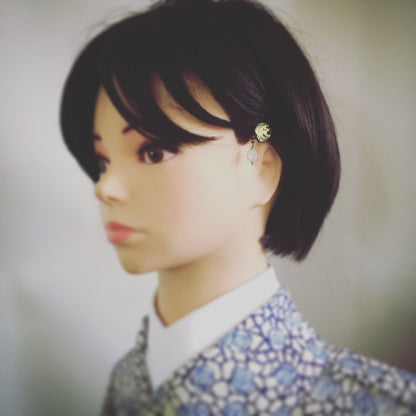 ヘアピン ハート アクアマリン バラ 緑 TAMARUSAN