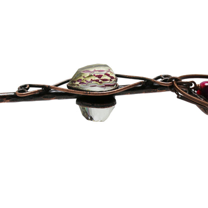 かんざし ピンク ハート 一本挿し TAMARUSAN