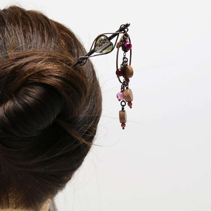 かんざし ピンク ハート 一本挿し TAMARUSAN