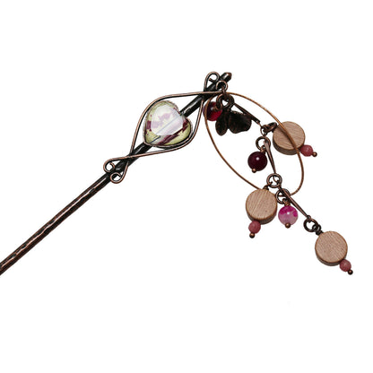 かんざし ピンク ハート 一本挿し TAMARUSAN