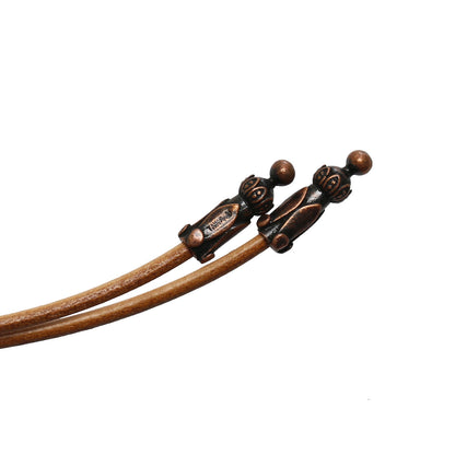 革紐ループタイ バラの木 ピンク 四角 男女兼用 TAMARUSAN