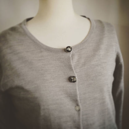 ボタンカバー カフスボタン 紺 TAMARUSAN