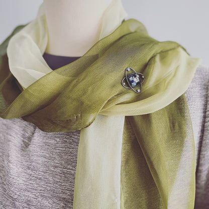 ピンブローチ ラペルピン 青 宇宙 メンズ TAMARUSAN