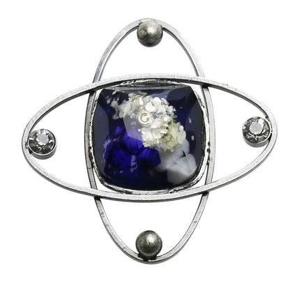 ピンブローチ ラペルピン 青 宇宙 メンズ TAMARUSAN