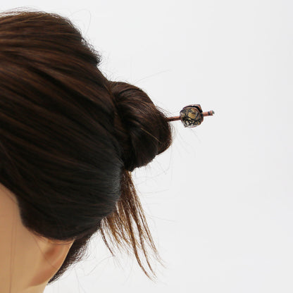 玉かんざし 茶色 羊歯 大人 TAMARUSAN