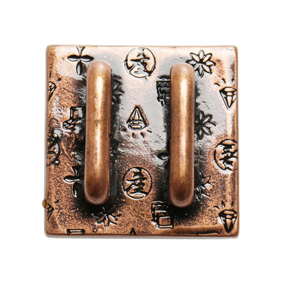 帯留め 茶色 シダ アンティーク風 TAMARUSAN