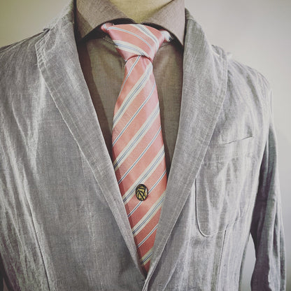 タイタックピン 楕円 茶色 シダ TAMARUSAN