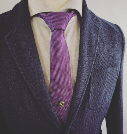 タイタックピン 楕円 茶色 シダ TAMARUSAN