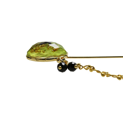 ハットピン 鷲 金 オニキス TAMARUSAN