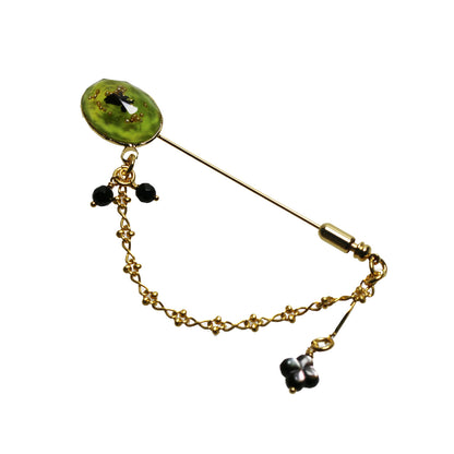 ハットピン 鷲 金 オニキス TAMARUSAN