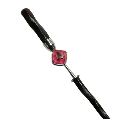 着せ替えかんざし 猫＆ふくろう 黄緑＆ピンク 木 TAMARUSAN