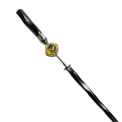 着せ替えかんざし カニ＆馬 白＆黄色 木 TAMARUSAN