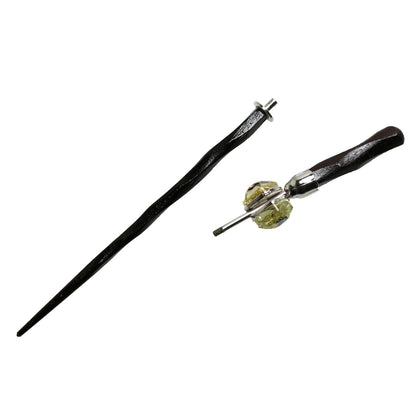 着せ替えかんざし カニ＆馬 白＆黄色 木 TAMARUSAN