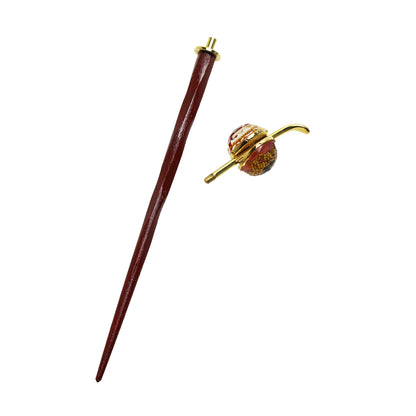 着せ替えかんざし 恐竜＆蝶 ピンク＆パープル 金 TAMARUSAN