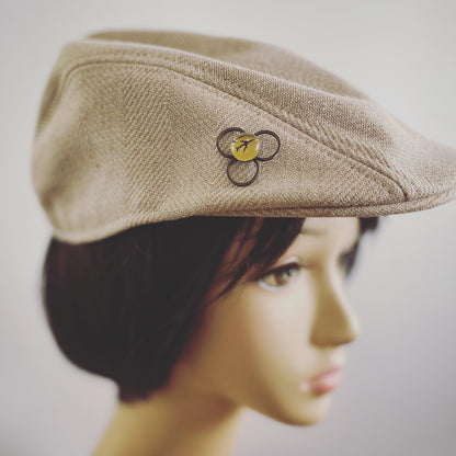 ピンブローチ 飛行機 黄色 TAMARUSAN