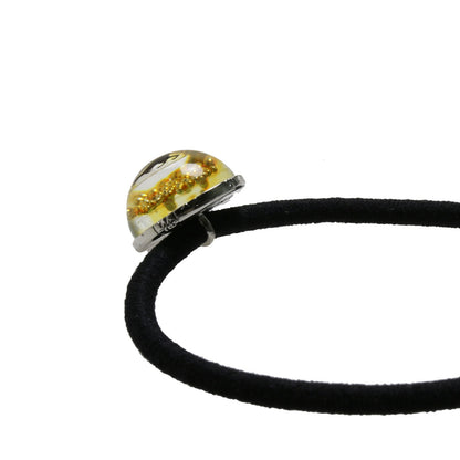 シルバー925 ヘアゴム 恐竜 黄緑 TAMARUSAN