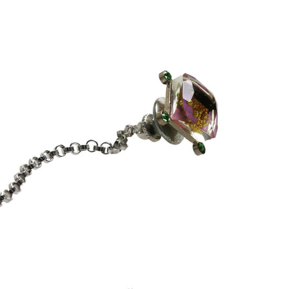 タイタックピン ふくろう パープル 四角 TAMARUSAN