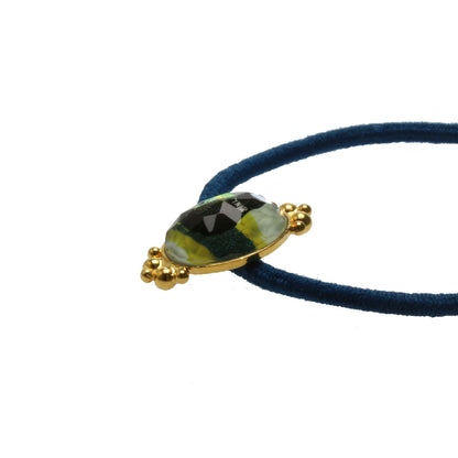 ヘアゴム 猫 グリーン 小ぶり 大人 TAMARUSAN